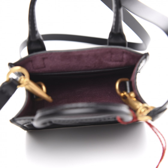 SALE♪関税込【VALENTINO】Vロゴ WALK ミニ 2WAYトートバッグ VALENTINO GARAVANI Calfskin VLogo Micro Walk Tote Black