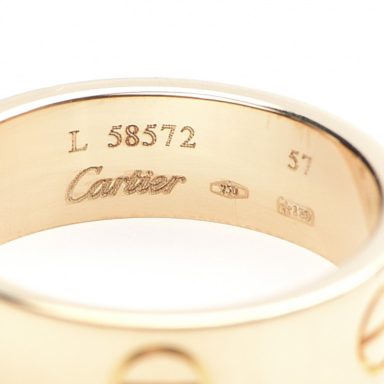 CARTIER 18K Yellow Gold 5.5mm LOVE Ring 57 8 585885