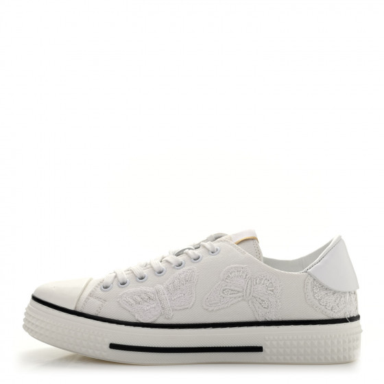 【関税&送料込】Valentino Garavani Embroidered Canvas Slip O Valentino Garavani Toile Iconographe Totaloop Low-Top