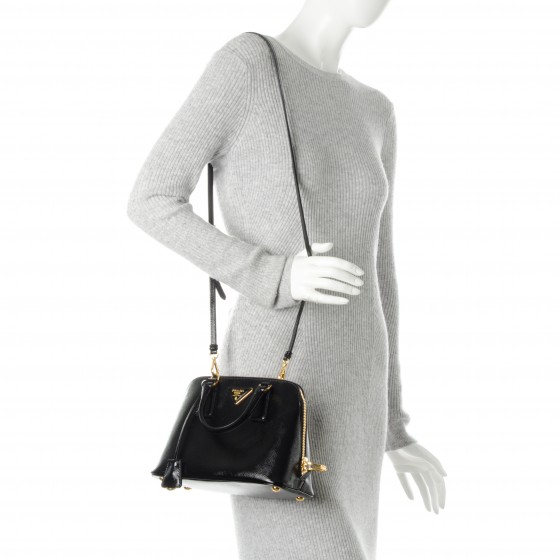 バッグ・カバンその他 Prada Promenade bag black in Saffiano PRADA Saffiano Vernice Small Promenade Tote Black 175949