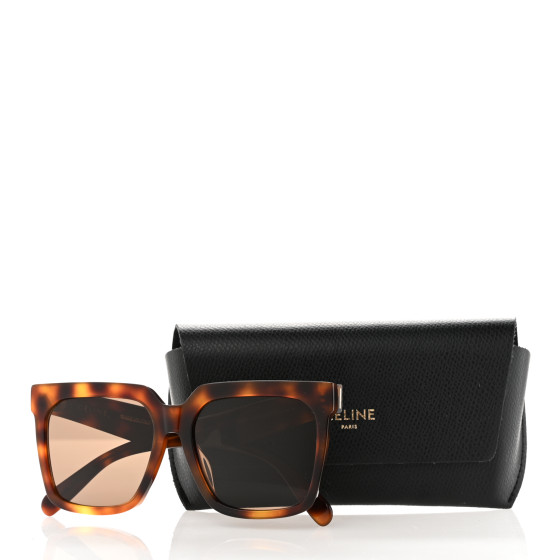 CELINE Oversized Square Sunglasses CL40055F Tortoise 1205809