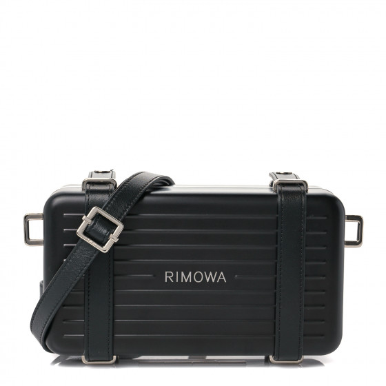 CHRISTIAN DIOR X RIMOWA Aluminum Personal Clutch On Strap