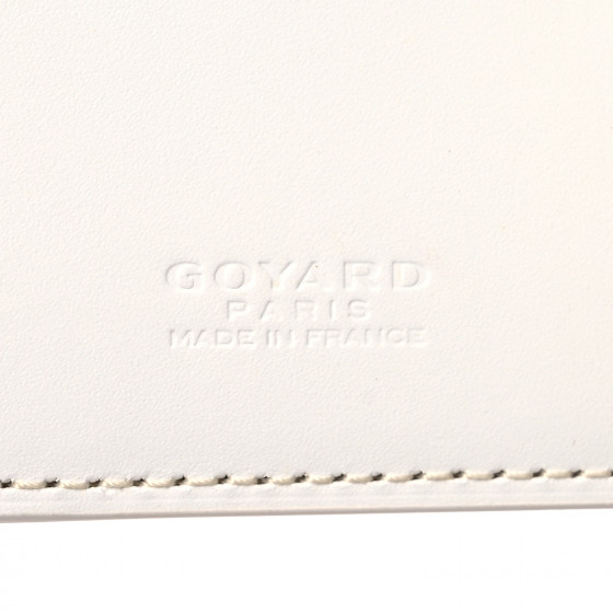 Goyard(ゴヤール)Victoire Wallet White GOYARD Goyardine Bi-Fold Victoire Wallet - Consigned Designs