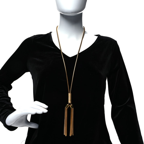 ネックレス・ペンダント Saint Laurent 'Cassandre' tassel necklace Saint Laurent 'Cassandre' tassel necklace (Saint Laurent