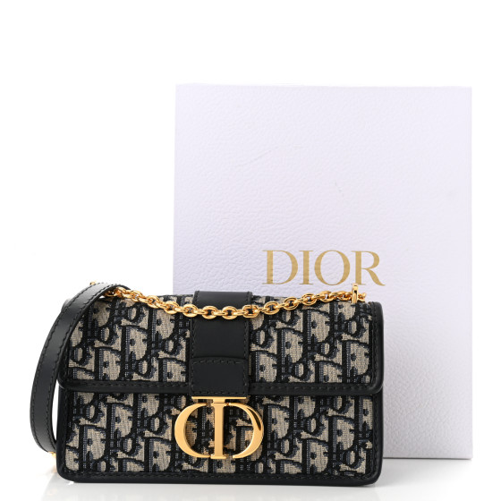 CHRISTIAN DIOR Oblique 30 Montaigne East West Chain Flap Bag