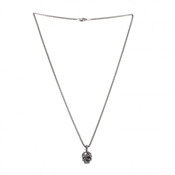 DAVID YURMAN Sterling Silver 2.7mm Box Chain Skull Wave