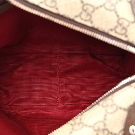 GUCCI GG Supreme Monogram Textured Calfskin Square Messenger