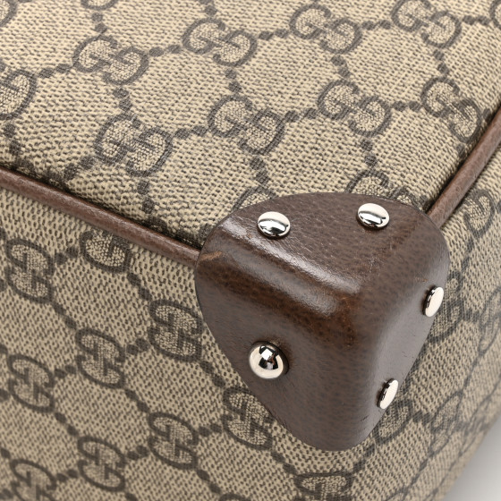 GUCCI GG Supreme Monogram Textured Calfskin Square Messenger