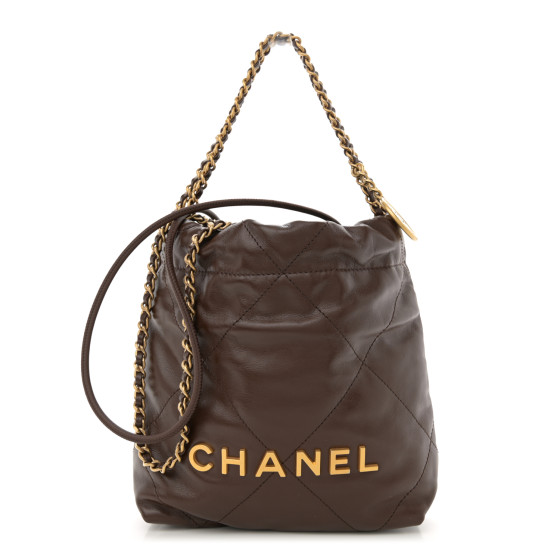 ＊CHANEL＊ ノベルティ ミニコサージュ Chanel 22C Mini Rectangular Flap Bag Beige Metallic Ombre
