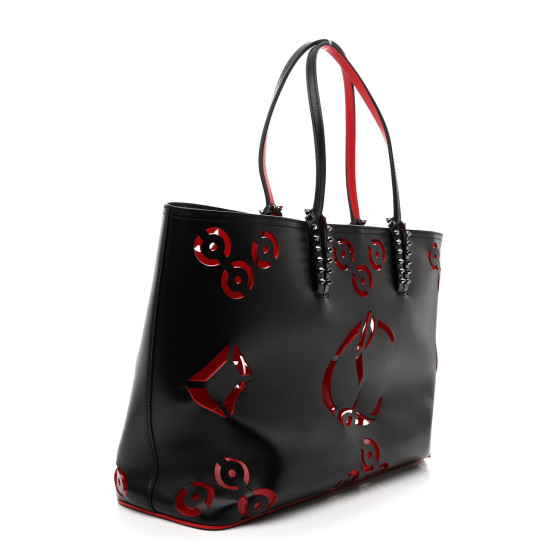 Christian Louboutin スパイクバッグ 黒赤 Loubilab Spike shoulder bag in black - Christian Louboutin