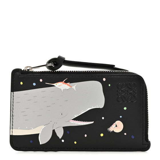 定番のお歳暮＆冬ギフト Calfskin Smooth FUJITA SUNA X LOEWE Whale Coin Card Zipped 小物