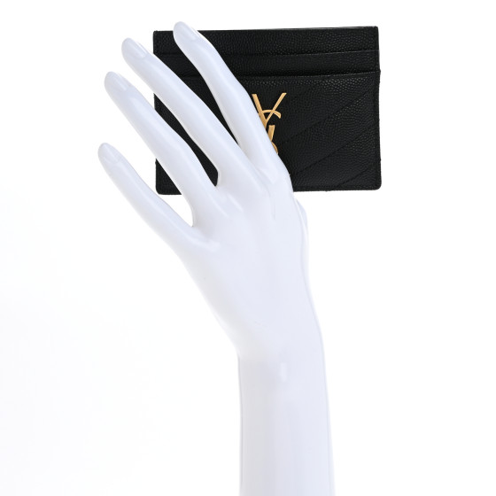 SAINT LAURENT Grain De Poudre Matelasse Chevron Monogram