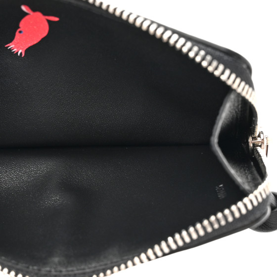 LOEWE X SUNA FUJITA Smooth Calfskin Whale Zipped Card Coin