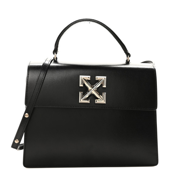 OFF-WHITE Calfskin 2.8 Jitney Bag Black 1654400 | FASHIONPHILE