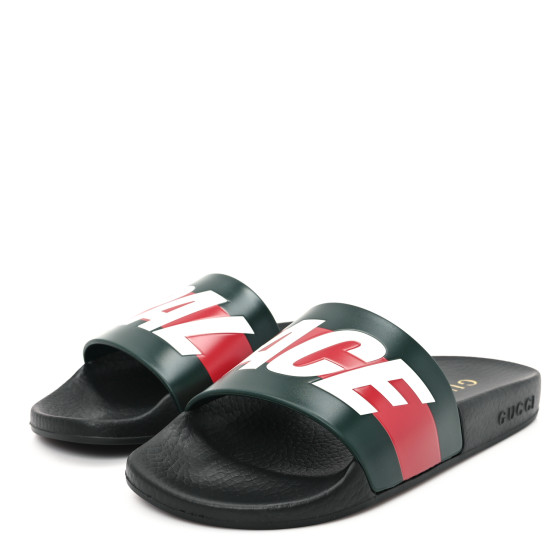 サンダル GUCCI MENS SLIDE SANDAL Men's slide sandal in black padded GG canvas | GUCCI® US