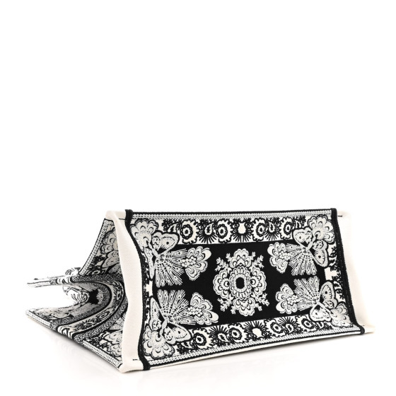 CHRISTIAN DIOR Canvas Butterfly Bandana Embroidered Medium