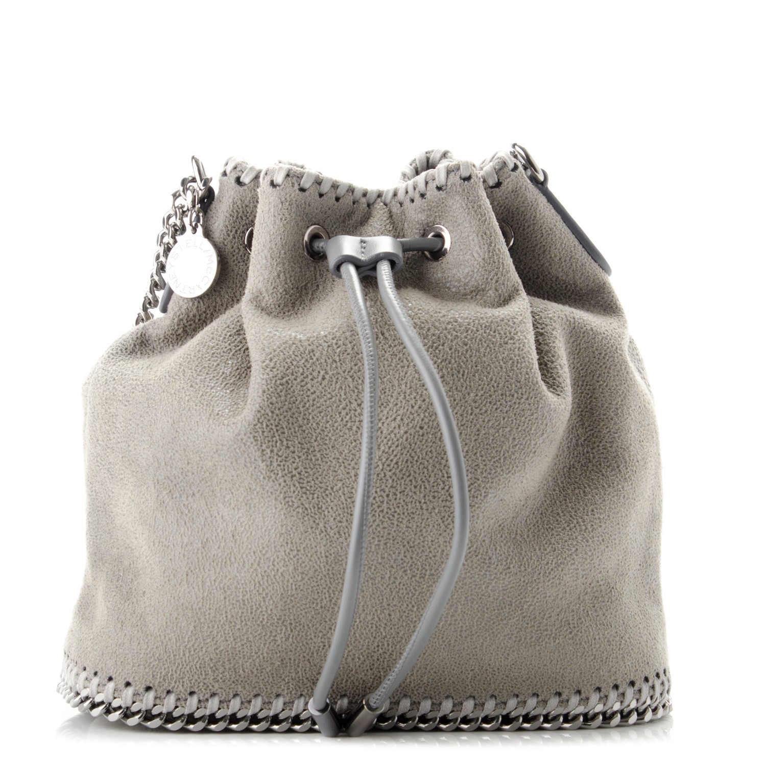 ショルダーバッグ・ポシェット STELLA MCCARTNEY Falabella shaggy deer bucket bag STELLA MCCARTNEY Shaggy Deer Mini Bucket Falabella Bag Grey