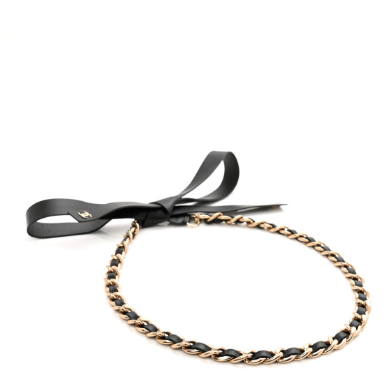着こなしに自由を呼ぶ【CHANEL】Chain Belt l & Lambskin CHANEL Lambskin Chain CC Bow Belt S Black 1446226 | FASHIONPHILE