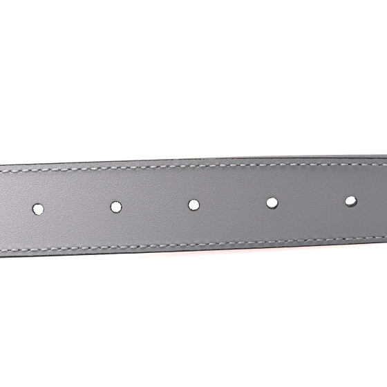 GUCCI Azalea Calfskin Enamel Monochrome Double G 30mm Belt
