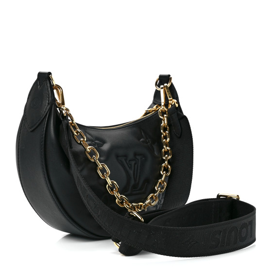 LOUIS VUITTON Calfskin Bubblegram Over The Moon Black
