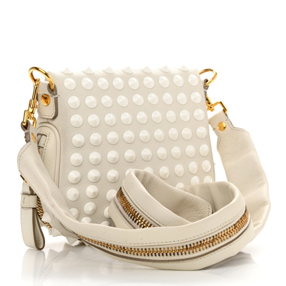 TOM FORD Pebbled Calfskin Studded Mini Jennifer Crossbody