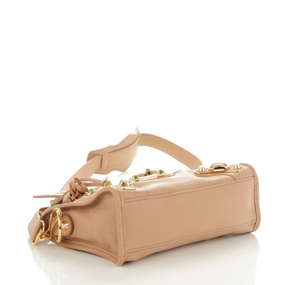 Balenciaga ベージュ ミニシティ　ゴールド 42268b578db1a3793cbc0e532441ea