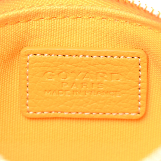GOYARD Goyardine Nano Senat Key Pouch Yellow 1521457