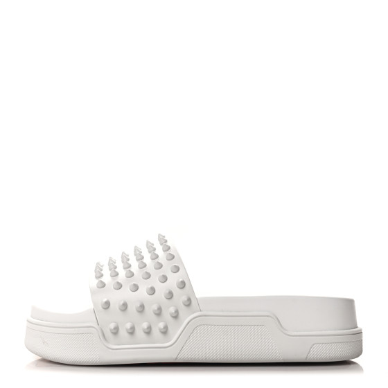 CHRISTIAN LOUBOUTIN Calfskin Donna Studded Pool Fun Platform