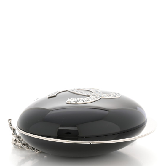 CHANEL Resin Crystal CC Over The Moon Minaudiere Black