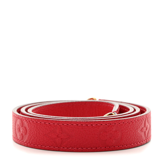 LOUIS VUITTON リボンベルト 赤黒 Louis Vuitton Red, Monogram Canvas Iconic 25MM Reversible
