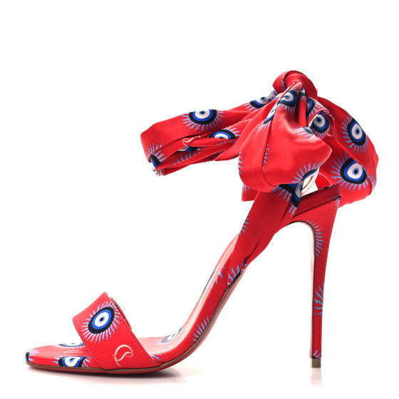 サンダル・ミュール Christian Louboutin Pyra Du Desert 30 crepe satin sandals Pyra Du Desert 30 crêpe satin sandals in pink - Christian