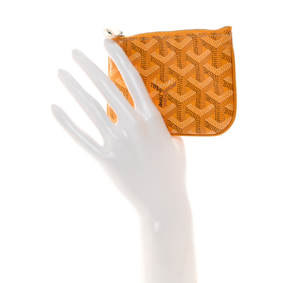 GOYARD Goyardine Nano Senat Key Pouch Yellow 1521457