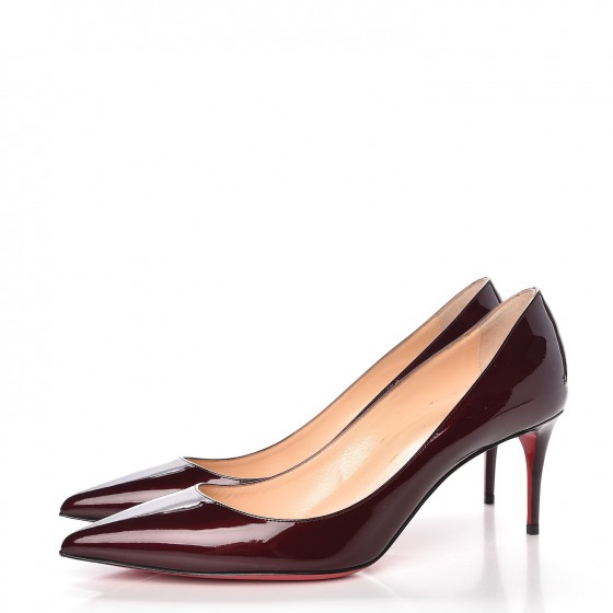 CHRISTIAN LOUBOUTIN Patent Decollete 554 70 Pumps 38.5
