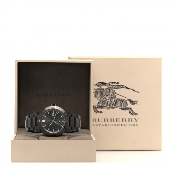 【美品】BURBERRY バーバリー BU9340 腕時計 GMT ブラック 美品】BURBERRY バーバリー BU9340 腕時計 GMT ブラック