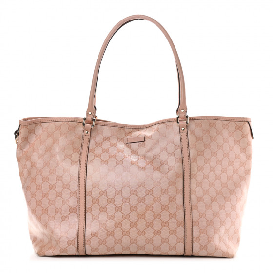 GUCCI クリスタルトートバッグ GUCCI Crystal Monogram Joy Tote Blush Pink 980591 | FASHIONPHILE