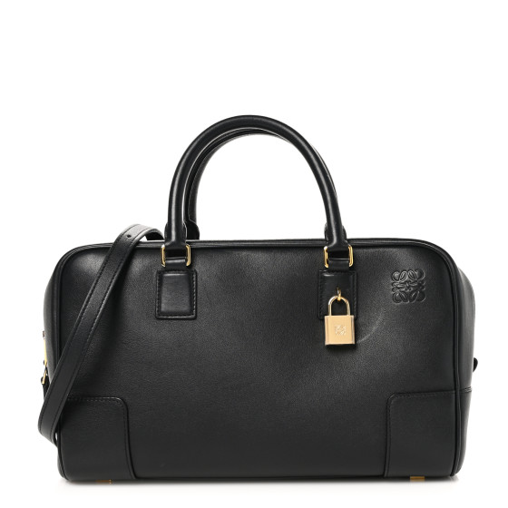 LOEWE DIN AMAZONA ハンドバック　ブラック LOEWE Calfskin Amazona 28 Black 1494579 | FASHIONPHILE