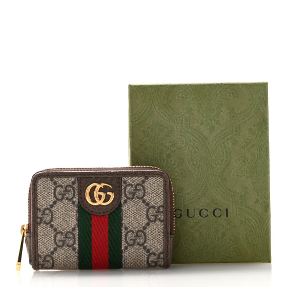カードケース・名刺入れ Gucci Porta Carte Ophidia In Gg Supreme GUCCI GG Supreme Monogram Web Ophidia Playing Card Case