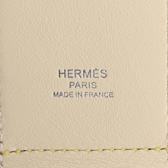 HERMES Swift Epsom Pocket Kelly Shoulder Strap Nata Lime