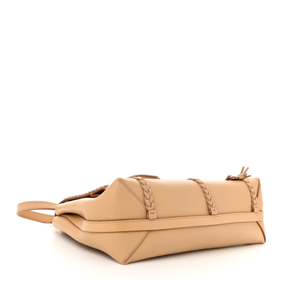 【Chloe】Penelope Medium’ shoulder bag brown CHLOE Grained Calfskin Medium Penelope Shoulder Bag Milky