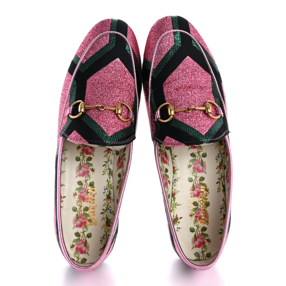 格安 Jacquard Metallic GUCCI Geometric Jordaan Womens Horsebit その他