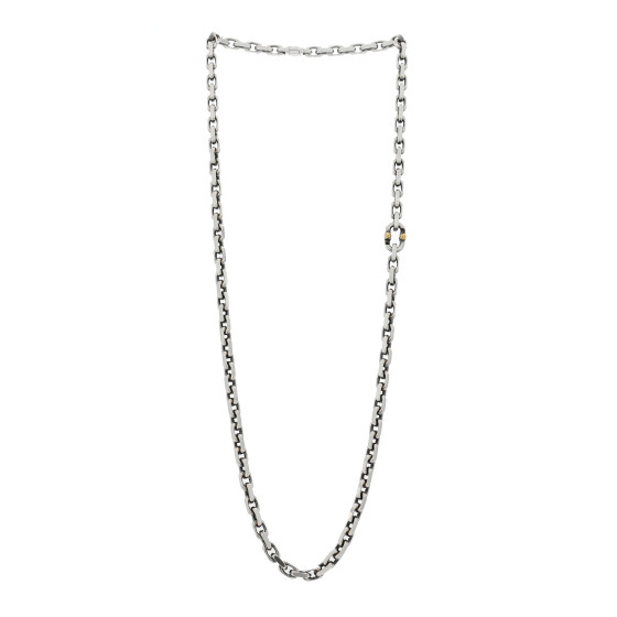 Tiffany & Co. 　MAKERS silver necklace TIFFANY Sterling Silver 18K Yellow Gold Makers Chain