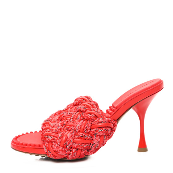 BOTTEGA VENETA Nappa Mule Sandals 36.5 Tapioca 1043684