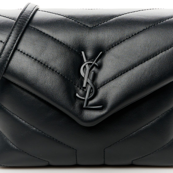 ファッション雑貨・小物その他 Saint Laurent 736461 Y9956 SAINT LAURENT Calfskin Y Quilted Monogram Monochrome Toy