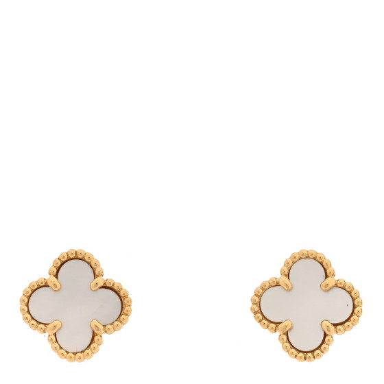 Van Cleef & Arpels SWEET ALHAMBRA 18K ピアス【ランク:A】 Sweet Alhambra earstuds 18K yellow gold, Onyx- Van Cleef
