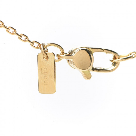 GUCCI 18K Yellow Gold Icon Twirl Necklace 690754 | FASHIONPHILE