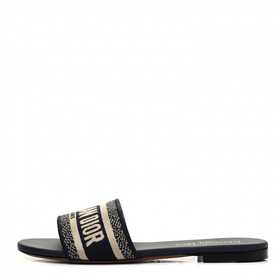 【美品】Christian Dior サンダル　Dwayミュール ロゴ 38 美品】Christian Dior サンダル Dwayミュール ロゴ 38 - 靴