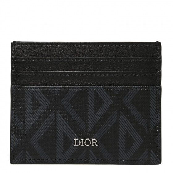 christian-dior-coated-canvas-calfskin-cd-diamond-card-holder-black