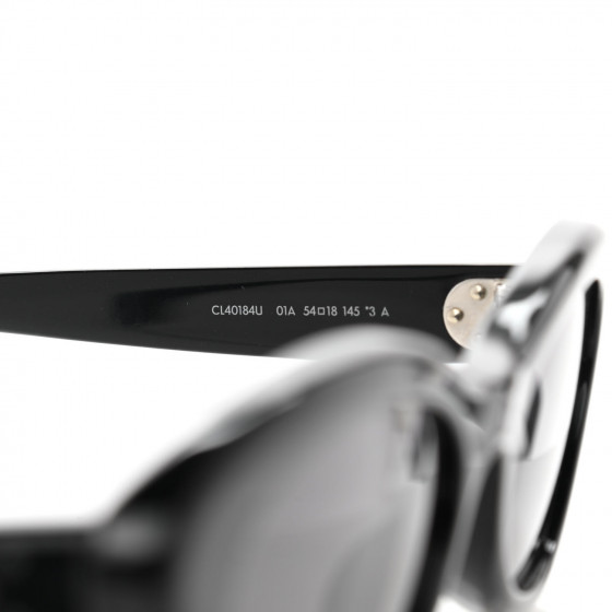CELINE Acetate Cat Eye Sunglasses CL40184U Black 991555