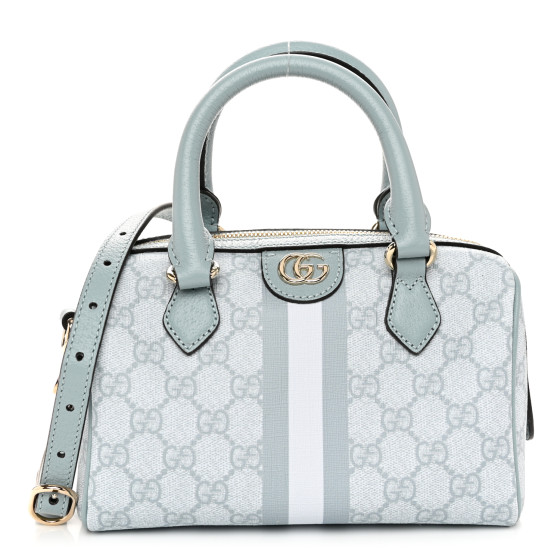 GUCCI GG Supreme Monogram Textured Dollar Calfskin Web Mini