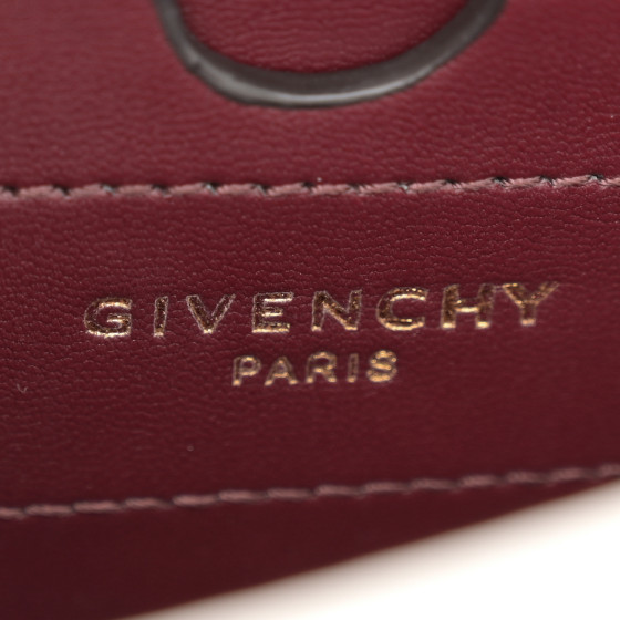 GIVENCHY ジバンシィEDEN Small バーガンディ GIVENCHY Calfskin Mini Eden White 1556049 | FASHIONPHILE